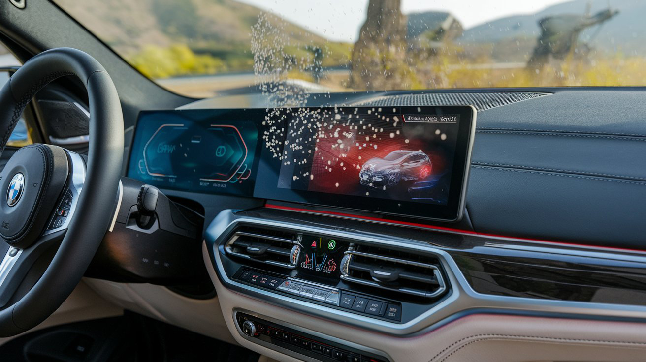 BMW Proposes Smart Solution to Dusty Touchscreens