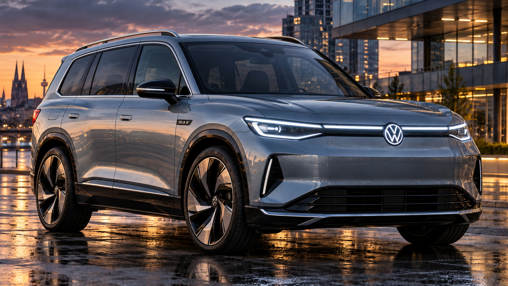 Render of a possible Volkswagen ID.9 S electric vehicle based on the newly filed name