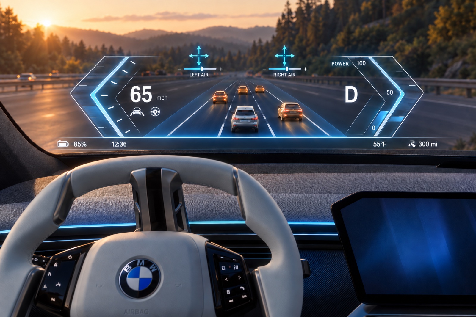 BMW’s Hologram Cockpit Builds A Live Scene From Prerecorded Pieces