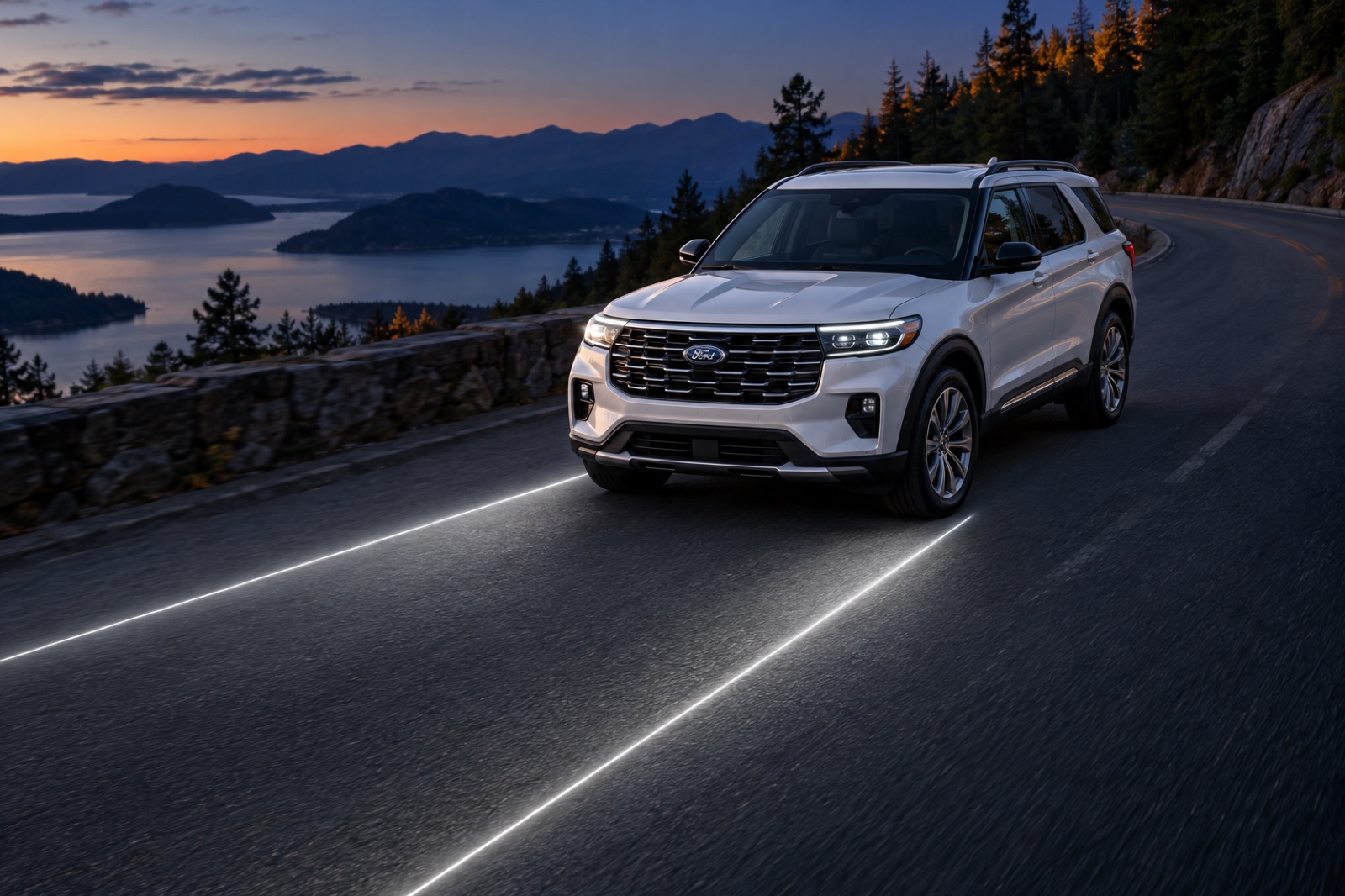 Ford’s Laser Lane Guides Could Use Earlier Drivers’ Paths