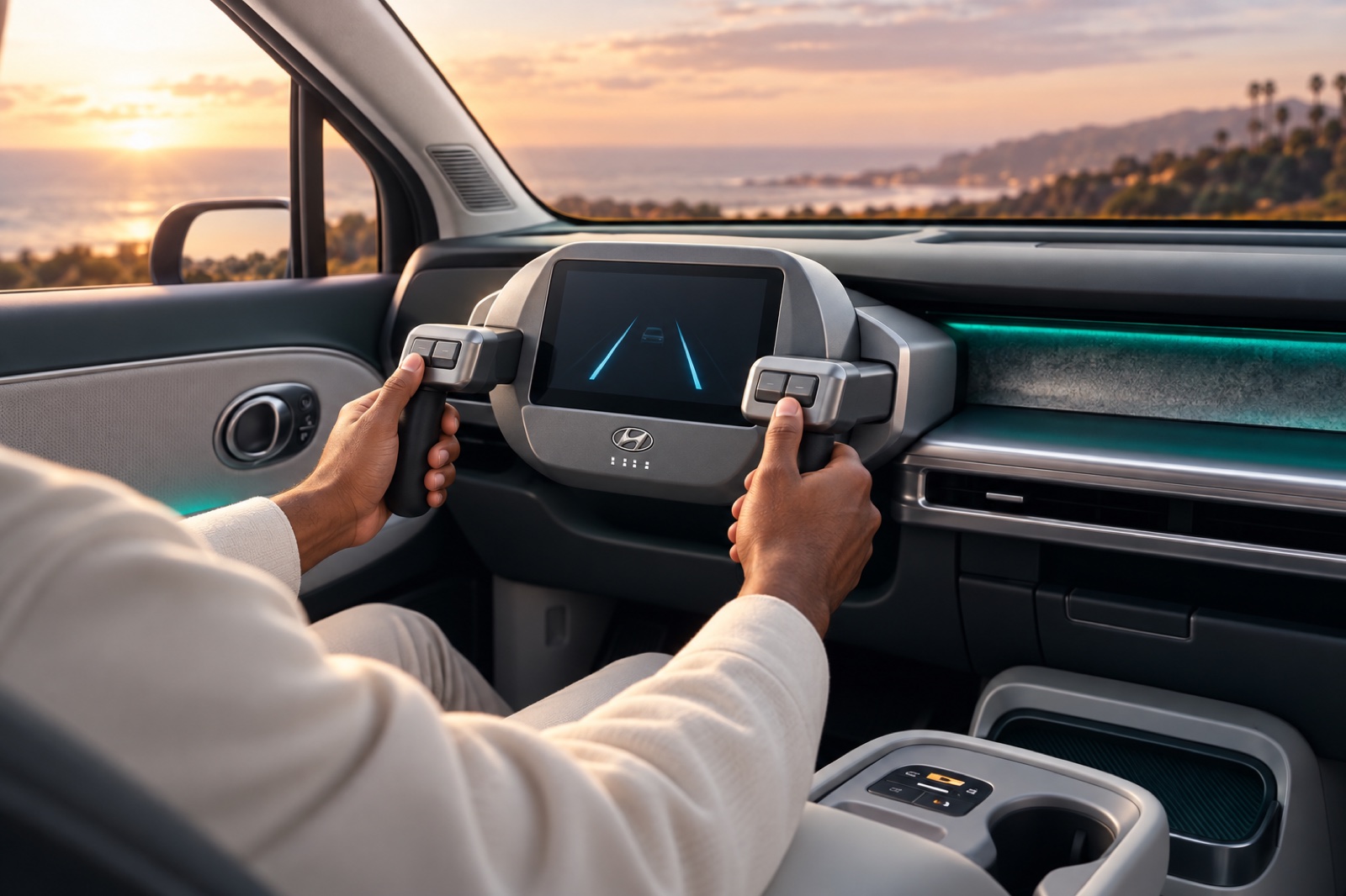 Hyundai’s Folding Hand Grips Could Replace the Wheel and Pedals