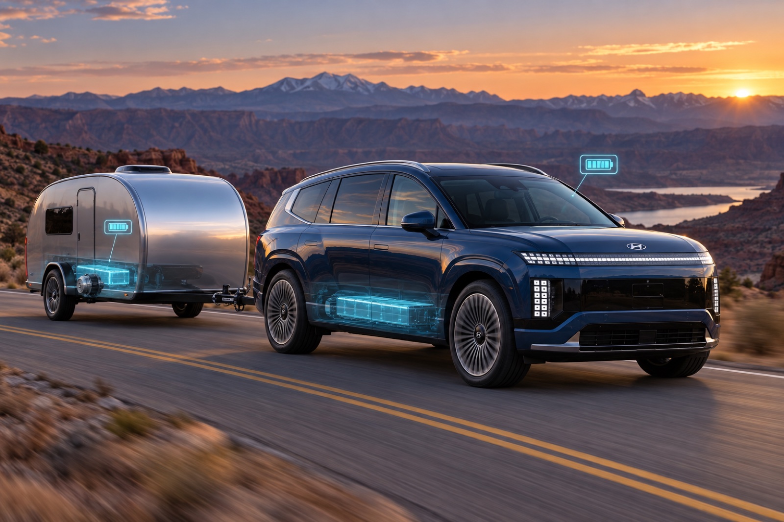 Hyundai and Kia’s Towing Idea Counts the Camper’s Battery Too
