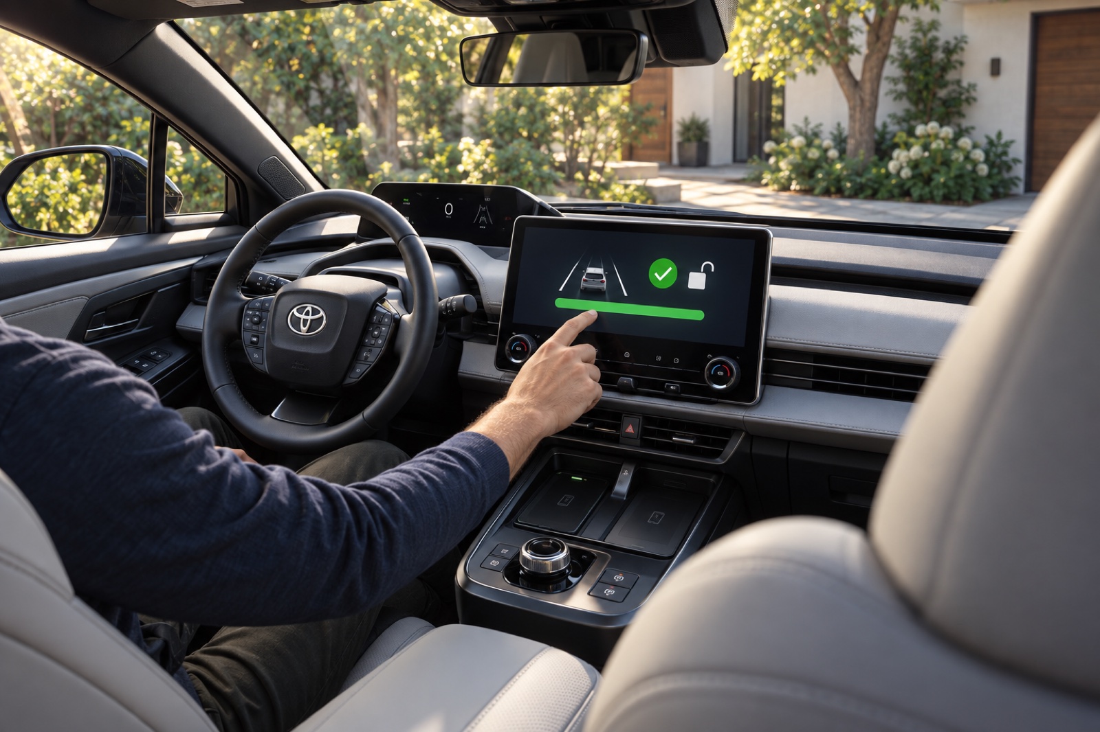 Finishing the lesson unlocks the associated assistance feature while the Toyota remains parked.